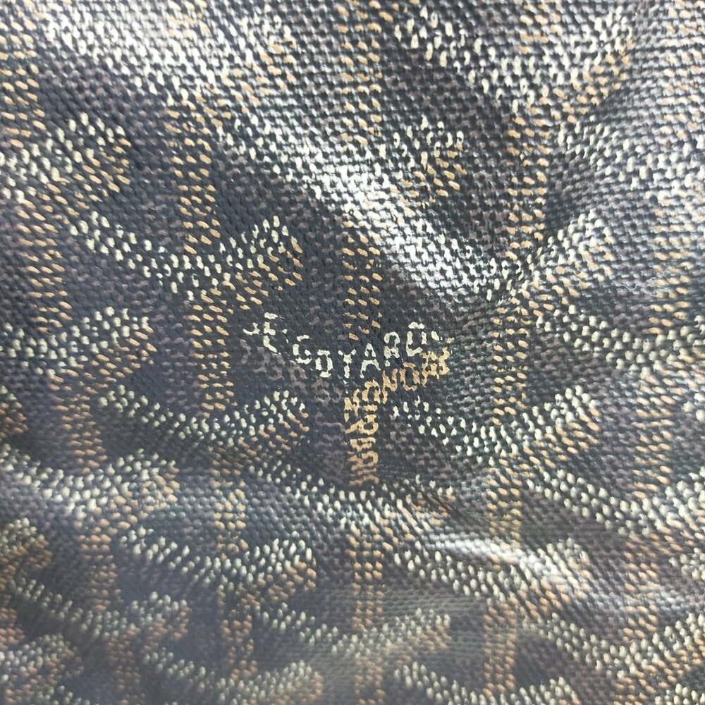 864450BV (S6) Goyard Tote Bag Black PVC - Picture 7 of 9